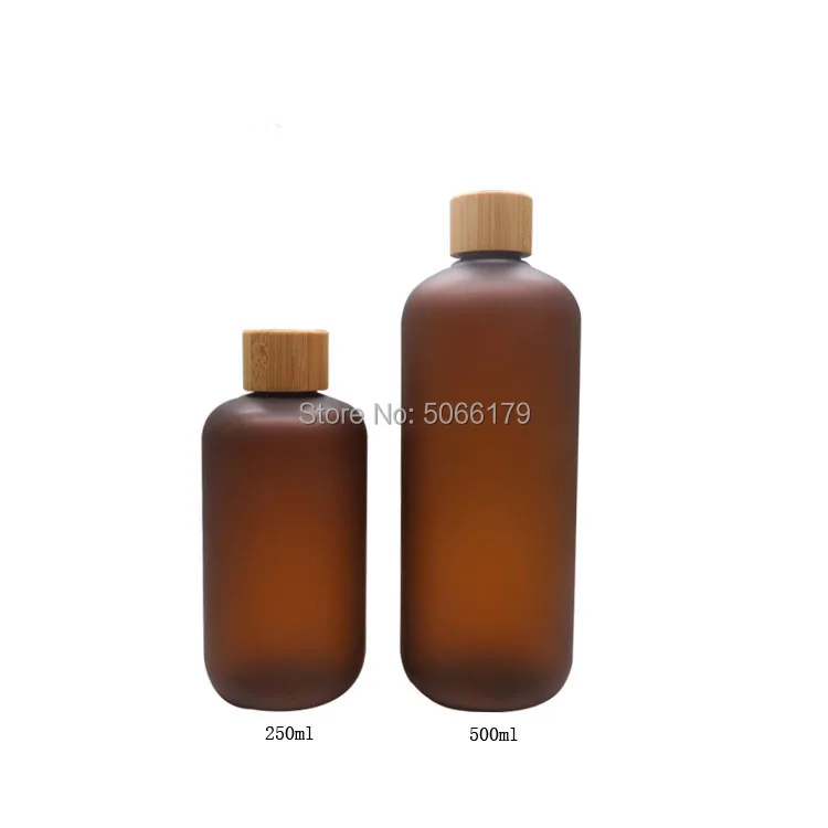 250ml500ml Frosted Brown Plastic Makeup Emulsion Lotion Packing Bottle, Bamboo Lid Amber Makeup Remover Toner Liquid Container
250ml500ml Frosted Brown Plastic Makeup Emulsion Lotion Packing Bottle, Bamboo Lid Amber Makeup Remover Toner Liquid Container