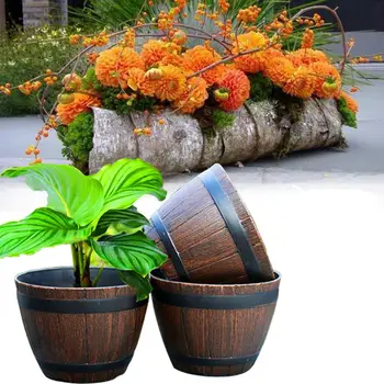 New Wooden Barrel Flower Pot Garden Decor Succulent Plants Retro Planting Flower Barrels Plants Planting Decorations
New Wooden Barrel Flower Pot Garden Decor Succulent Plants Retro Planting Flower Barrels Plants Planting Decorations