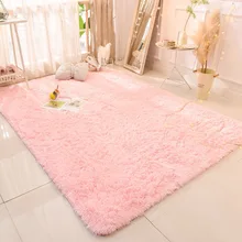 Cores Rosa Roxo Tapete Tingimento 18 Tapetes tapete de Área Para Sala de estar Quarto de Pelúcia Macia Anti-slip Tapetes tapete Quarto de criança(China)