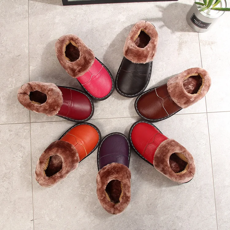 2018 Genuine Leather Cotton Slippers Women's Autumn & Winter Couples Home Shoes Indoor Anti-slip Cover Heel Slipper
2018 Genuine Leather Cotton Slippers Women's Autumn & Winter Couples Home Shoes Indoor Anti-slip Cover Heel Slipper
