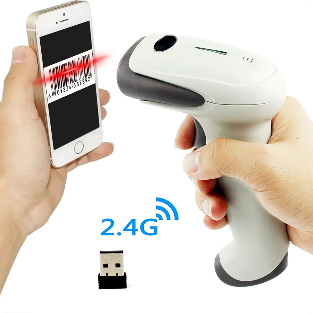 CCD Wireless Barcode Scanner 1D 2.4G Wireless USB Bar code Reader with 100Meters(330ft) Wireless Transfer Distance
CCD Wireless Barcode Scanner 1D 2.4G Wireless USB Bar code Reader with 100Meters(330ft) Wireless Transfer Distance