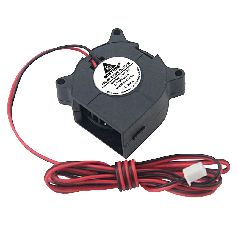 2pcs Gdstime 3D Printer Fan 40mm 4020 Turbo Blower 12V Ball Bearing Cooling 1m Cable x 20mm for Parts | Компьютеры и офис