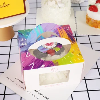 50pcs Net red 4inch cake packaging paper box protable gift box birthday party favors candy chocolate biscuits dessert boxes 
50pcs Net red 4inch cake packaging paper box protable gift box birthday party favors candy chocolate biscuits dessert boxes