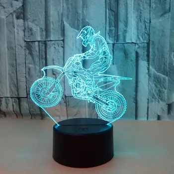3D Acrylic Motorcycle 7 Colors Gradient LED Touch Control Night Light Table Lamp Base Light for Home Bookshelf Decoration
3D Acrylic Motorcycle 7 Colors Gradient LED Touch Control Night Light Table Lamp Base Light for Home Bookshelf Decoration