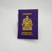 

Canada Passport Holder Protector Wallet Business Card Soft Passport Cover Canadian Wallet Business ID Card Passport Holder