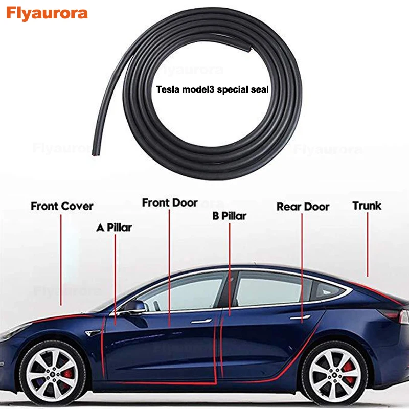 Звукоизоляционная лента для шумоподавления автомобильного багажника Tesla Model 3 |