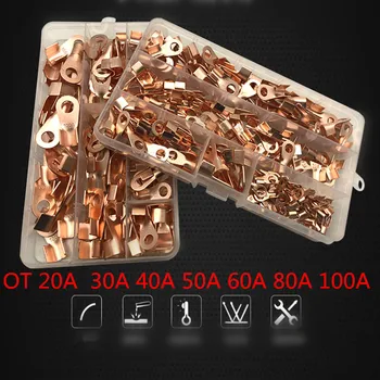 100pcs Copper Battery Cable Connector Terminal Open Lugs Wire Terminals OT /20/30/40/50A/60A/80A/100A
100pcs Copper Battery Cable Connector Terminal Open Lugs Wire Terminals OT /20/30/40/50A/60A/80A/100A