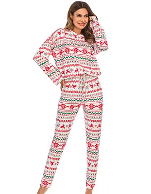 2020 New Winter Christmas Women's Sleep Top Shorts Suit Round Collar Snowflake Elk Print Loose Elastic Home Clothes
2020 New Winter Christmas Women's Sleep Top Shorts Suit Round Collar Snowflake Elk Print Loose Elastic Home Clothes