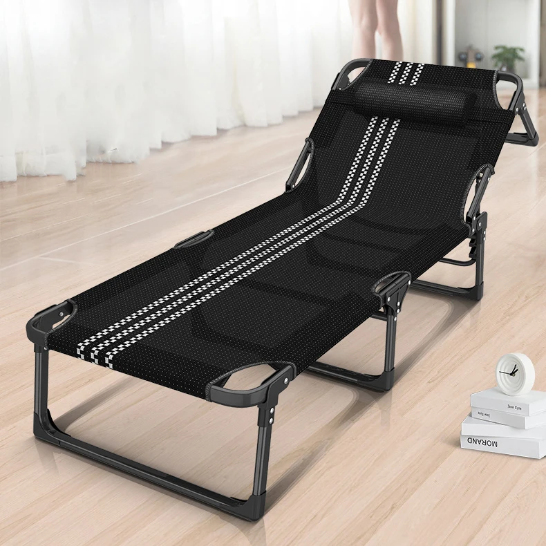 Folding Bed Single Bed Home Simple Nap Bed Office Adult Nap Camp Bed Multifunctional Recliner 
Folding Bed Single Bed Home Simple Nap Bed Office Adult Nap Camp Bed Multifunctional Recliner