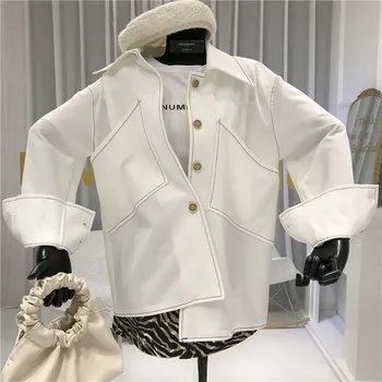 Blusas De Mujer Largos Sueltos Fashion Designer Turn-down Collar Pockets High Street Solid Ladies Blouses 2020 casual 
Blusas De Mujer Largos Sueltos Fashion Designer Turn-down Collar Pockets High Street Solid Ladies Blouses 2020 casual