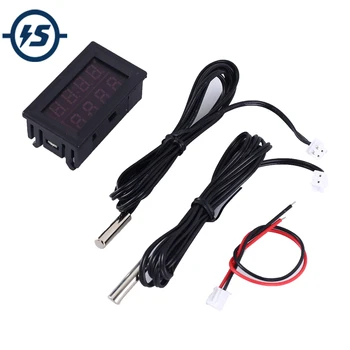 Dual Display Digital Thermometer Temperature Sensor Fahrenheit -58F~257F w/ NTC Waterproof Metal Probe DC4-28V Red+Blue 4Bit
Dual Display Digital Thermometer Temperature Sensor Fahrenheit -58F~257F w/ NTC Waterproof Metal Probe DC4-28V Red+Blue 4Bit