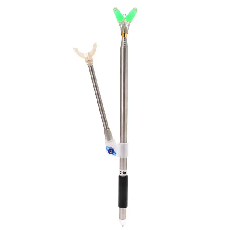 Fishing Holder 2.1m 40cm2 Sections Adjustable Stainless steel Fishing Rod Pole Rack V Holder Bracket Support Stand
Fishing Holder 2.1m 40cm2 Sections Adjustable Stainless steel Fishing Rod Pole Rack V Holder Bracket Support Stand