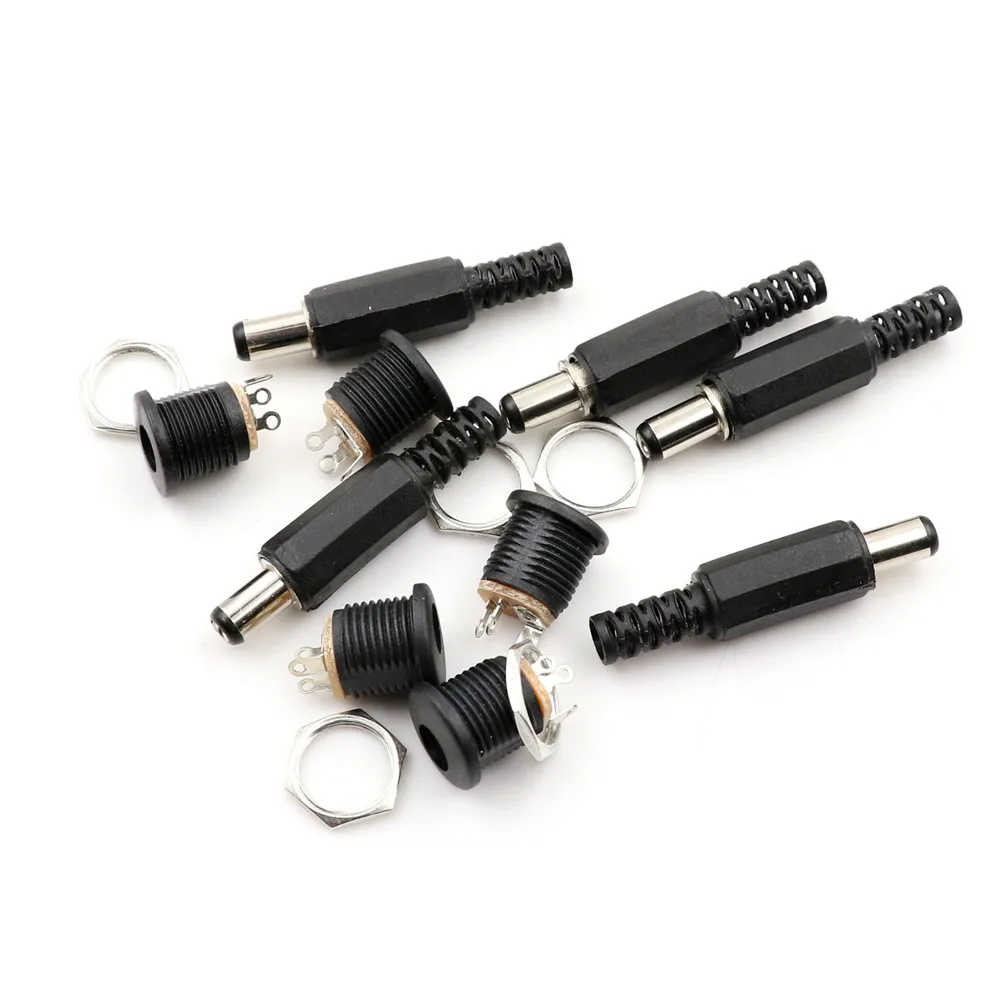 10PCS Male DC Power Plug Connector Screw Lock Female Panel Socket Mount Adapter R06 5.5mm*2.1mm
10PCS Male DC Power Plug Connector Screw Lock Female Panel Socket Mount Adapter R06 5.5mm*2.1mm