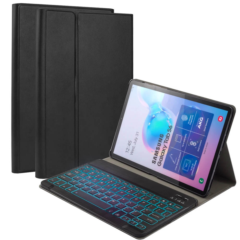 For Samsung Galaxy Tab S6 10.5" T860 T865 Tablet Case with Keyboard 7 Color Backlit Bluetooth Magnetic Detachable Keyboard Case
For Samsung Galaxy Tab S6 10.5" T860 T865 Tablet Case with Keyboard 7 Color Backlit Bluetooth Magnetic Detachable Keyboard Case