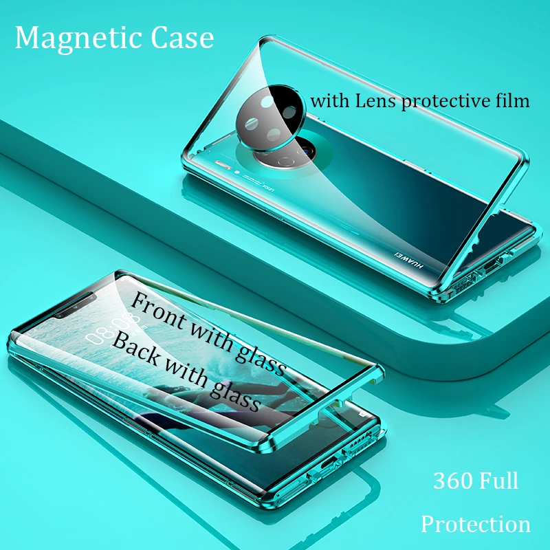 For Huawei Mate 30 Pro Magnetic Case double-sided Tempered Glass with Lens protective film for Huawei Mate 30 Pro Metal Case
For Huawei Mate 30 Pro Magnetic Case double-sided Tempered Glass with Lens protective film for Huawei Mate 30 Pro Metal Case