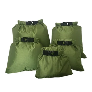 5 Pcs/set 1.5/2.5/3.5/4.5/6L Coated silicone fabric pressure waterproof Rafting Canoeing Boating dry bag dry bag Storage Pouch