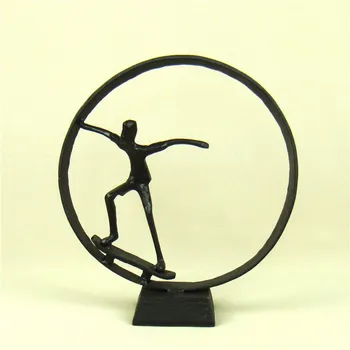 CAST IRON SKATEBOARD PLAYER SCULPTURE ABSTRACT METAL JUVENILE SLIDER STATUE SPORTS TROPHY CRAFT FOR ROOM DECOR AND SOUVENIR GIFT
CAST IRON SKATEBOARD PLAYER SCULPTURE ABSTRACT METAL JUVENILE SLIDER STATUE SPORTS TROPHY CRAFT FOR ROOM DECOR AND SOUVENIR GIFT