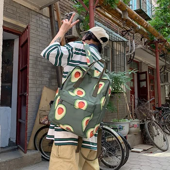 Cartoon Fruit Avocado Print Lady Backpack For Women Large Capacity Student Travel School Backpack Backpack Avocado Green Mochila
Cartoon Fruit Avocado Print Lady Backpack For Women Large Capacity Student Travel School Backpack Backpack Avocado Green Mochila