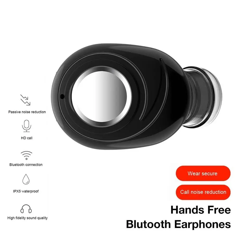 Mini Bluetooth Earphone Wireless In-Ear Invisible Earbuds Handsfree Headset Stereo with Mic for iPhone Huawei Samsung Xiaomi
Mini Bluetooth Earphone Wireless In-Ear Invisible Earbuds Handsfree Headset Stereo with Mic for iPhone Huawei Samsung Xiaomi