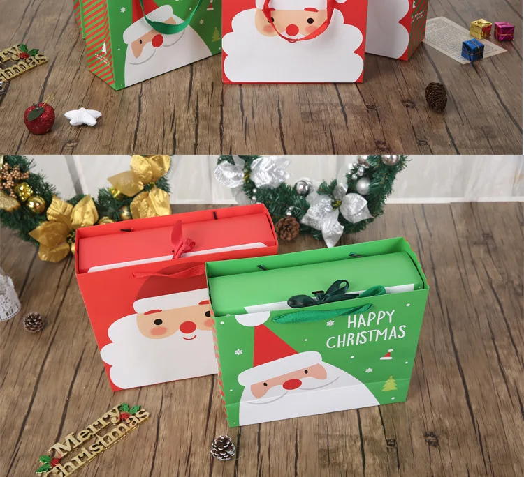 christmas gift handbag small size gift box packaging xmas