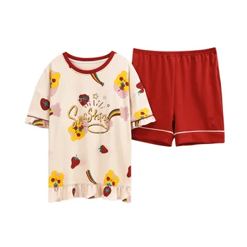 KISBINI 2020 New Summer Women Pajamas Set Pure Cotton O-Neck Short Sweet Style 2pcs Homewear Women Ladies Sleepwear Pijama
KISBINI 2020 New Summer Women Pajamas Set Pure Cotton O-Neck Short Sweet Style 2pcs Homewear Women Ladies Sleepwear Pijama