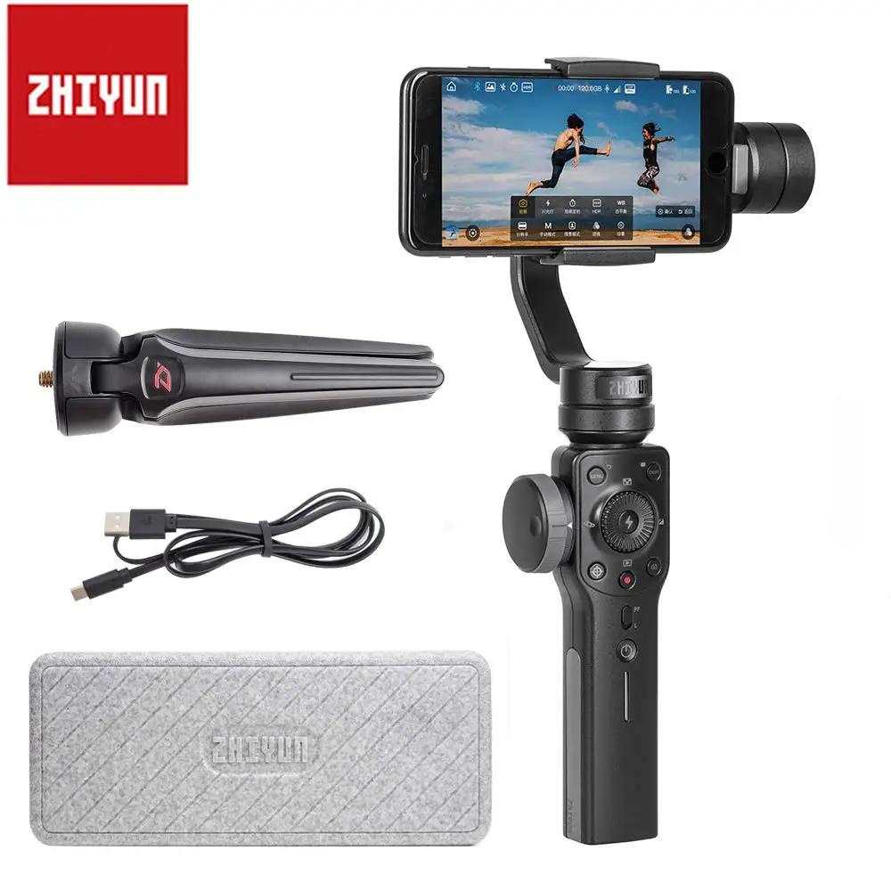 Ручной Стабилизатор Zhiyun Smooth 4 Vlog Live 3 осевой шарнирный стабилизатор для смартфона