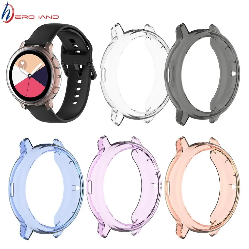 

Transparent TPU silicone protective case for Samsung galaxy watch active 2 44mm 40mm SM-R830 R820 Cover Replacement Accessories