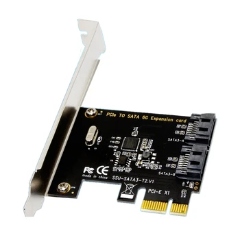 

SSU SATA 3.0 SATA III 2-PORT Internal 6Gbps Ports to PCI-Expess Host Controller Card