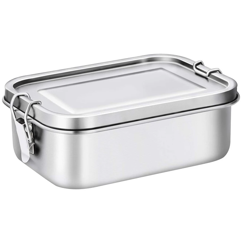 Stainless Steel Lunch Food Container with Lock Clips and Leakproof Design, 800ML Bento Boxes Lunch Container for Kids or Adults-
Stainless Steel Lunch Food Container with Lock Clips and Leakproof Design, 800ML Bento Boxes Lunch Container for Kids or Adults-
