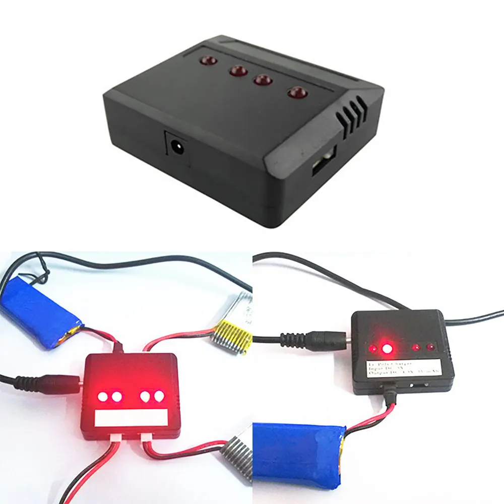 Practical Stable 4 in 1 Charger Drone charger 3.7V Lipo Battery Helicopter Quadcopter charger Short circuit protection
Practical Stable 4 in 1 Charger Drone charger 3.7V Lipo Battery Helicopter Quadcopter charger Short circuit protection