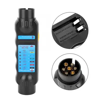 12V 7-Pin Truck Trailer Plug Socket Tester Wiring Circuit Light Test Tool Resistance automotive Adapter Auto Diagnostic Tool
12V 7-Pin Truck Trailer Plug Socket Tester Wiring Circuit Light Test Tool Resistance automotive Adapter Auto Diagnostic Tool