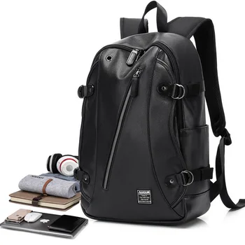 AUGUR Fashion Men Women Backpacks PU Leather Earphone Hole Travel Waterproof Laptop Backpack Teenager School Bag
AUGUR Fashion Men Women Backpacks PU Leather Earphone Hole Travel Waterproof Laptop Backpack Teenager School Bag