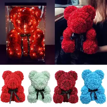 HOT Valentines Day Gift 25cm Red Rose Teddy Bear Rose Flower Artificial Decoration Christmas Gifts Women Valentines Gift
HOT Valentines Day Gift 25cm Red Rose Teddy Bear Rose Flower Artificial Decoration Christmas Gifts Women Valentines Gift