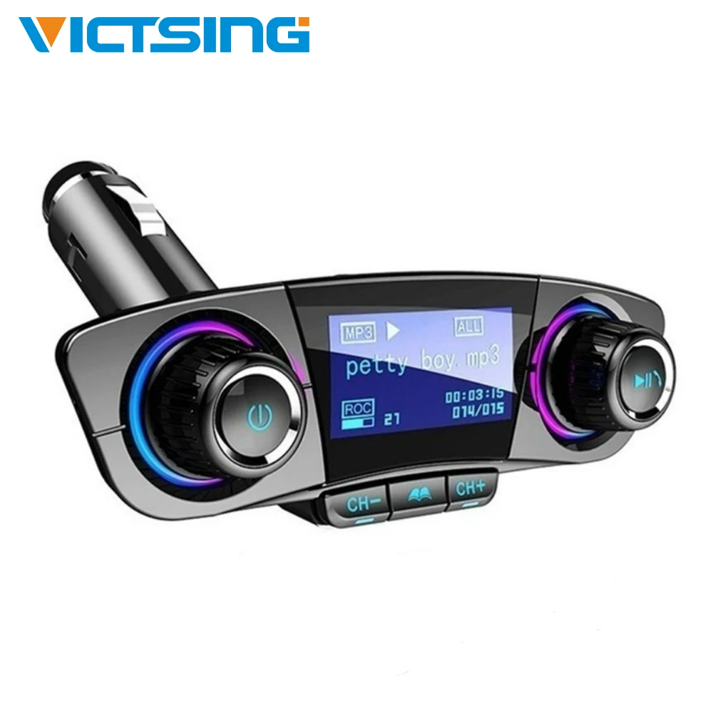 VicTsing BT06 FM Bluetooth 4.0 Transmitter MP3 Player Handsfree Bluetooth Car Kits Radio Audio Adapter with Double Charging Port
VicTsing BT06 FM Bluetooth 4.0 Transmitter MP3 Player Handsfree Bluetooth Car Kits Radio Audio Adapter with Double Charging Port