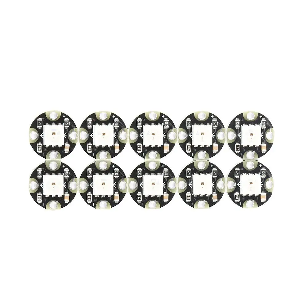 10PCS WS2812 5050 RGB Version LED Smart Integrated Driver BeadsSet For LED Light Changing Home Decoration Chip
10PCS WS2812 5050 RGB Version LED Smart Integrated Driver BeadsSet For LED Light Changing Home Decoration Chip