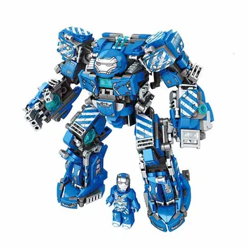 602pcs Super Heroes Ultron Figures Iron Man MK38 with 2 Building Bricks Toys for children B634
602pcs Super Heroes Ultron Figures Iron Man MK38 with 2 Building Bricks Toys for children B634