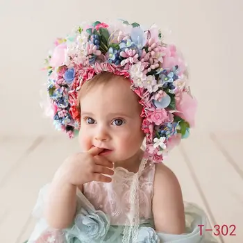 Flowers Florals Hat Newborn Baby Photography Props Handmade Colorful Bonnet Hat
Flowers Florals Hat Newborn Baby Photography Props Handmade Colorful Bonnet Hat