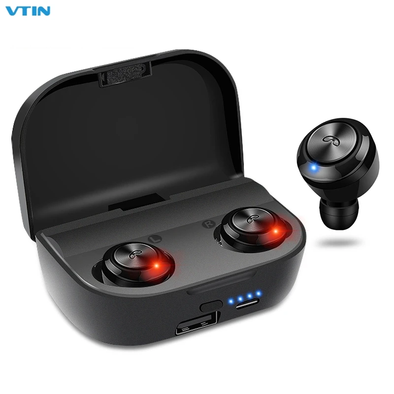 VTIN TWS Bluetooth Headset Waterproof In Ear Earphones Sport Wireless Earbuds Hands-free Call Headphones with Charging Box
VTIN TWS Bluetooth Headset Waterproof In Ear Earphones Sport Wireless Earbuds Hands-free Call Headphones with Charging Box