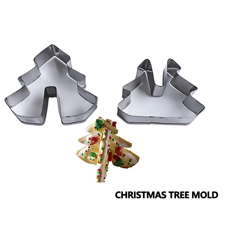 3D Stainless Steel Cookie Biscuit DIY Mold Christmas tree, snowman, sleigh, elk Shape Baking Mould Tools 8pc/set Christmas 
3D Stainless Steel Cookie Biscuit DIY Mold Christmas tree, snowman, sleigh, elk Shape Baking Mould Tools 8pc/set Christmas