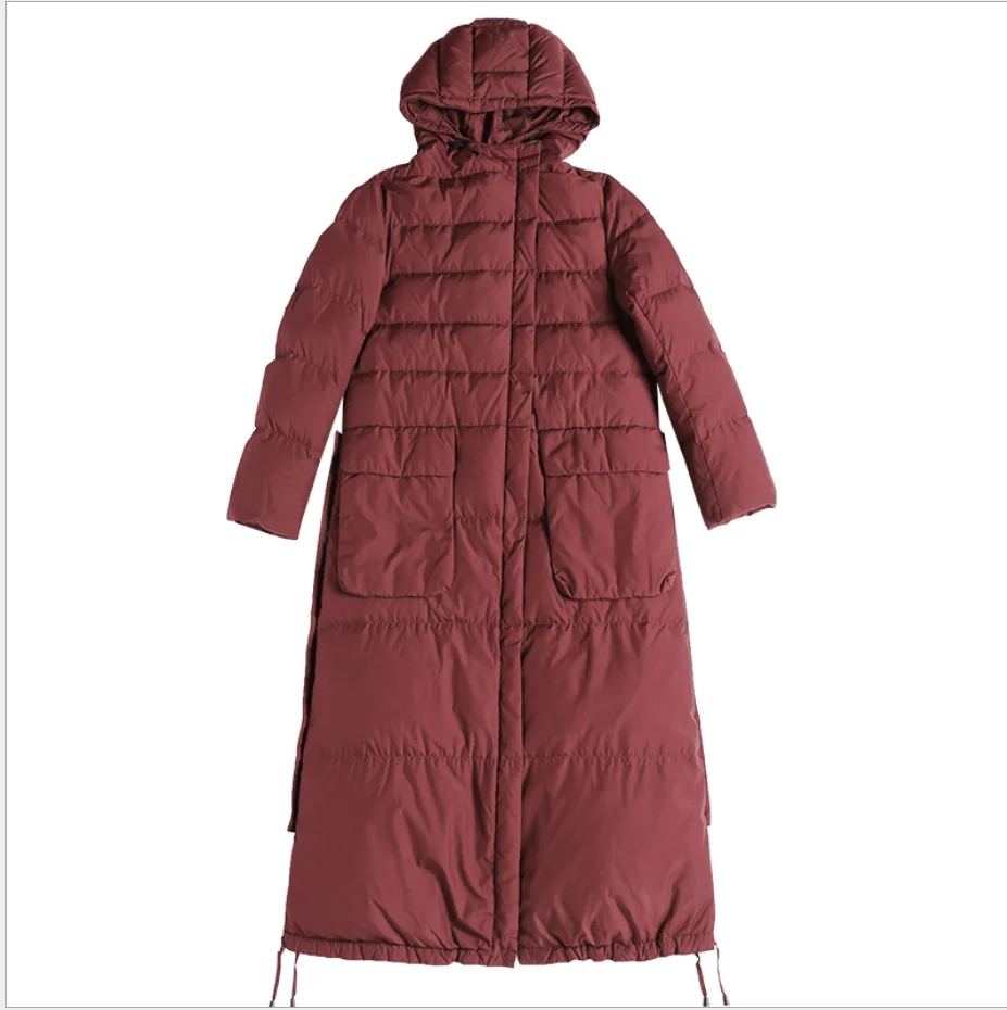 Female Red/Black Long Down Jacket Women Winter White Duck Down Coat Female New Stand Collar Loose Parka Thick Warm Outerwear
Female Red/Black Long Down Jacket Women Winter White Duck Down Coat Female New Stand Collar Loose Parka Thick Warm Outerwear