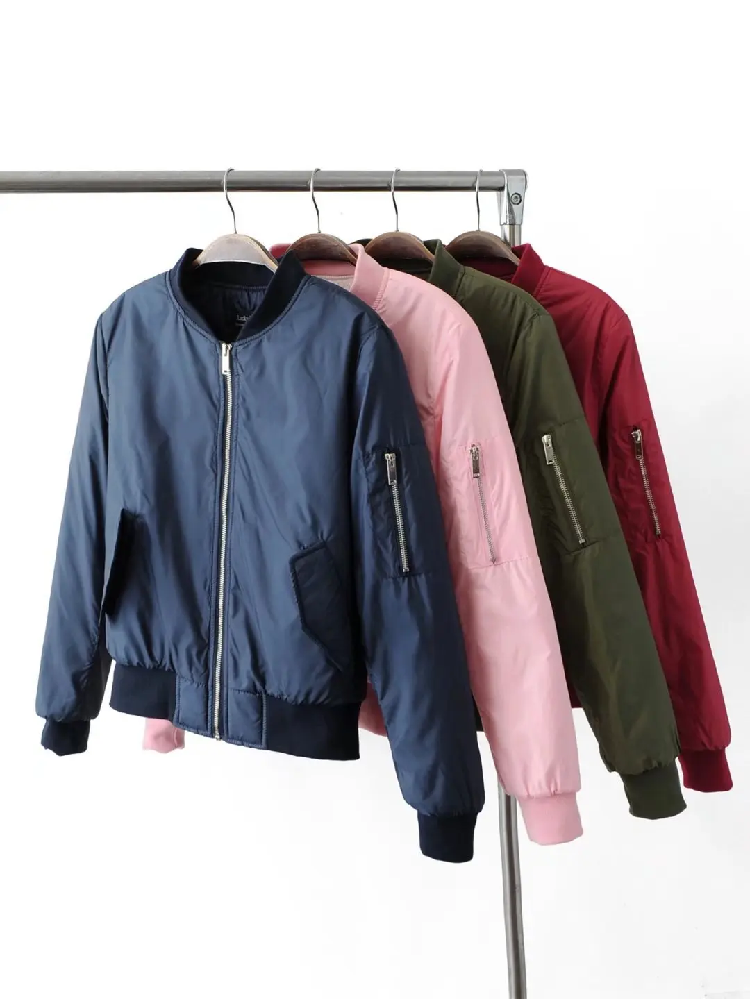Early Autumn Europe And America Fashion Solid Color Baseball Uniform Stand Collar Sleeves Zipper Double Pocket Cotton Overcoat W
Early Autumn Europe And America Fashion Solid Color Baseball Uniform Stand Collar Sleeves Zipper Double Pocket Cotton Overcoat W