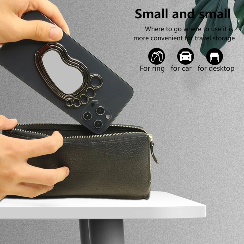 K1KF держатель-кольцо для сотового телефона с откидной ножкой на палец 360 °
