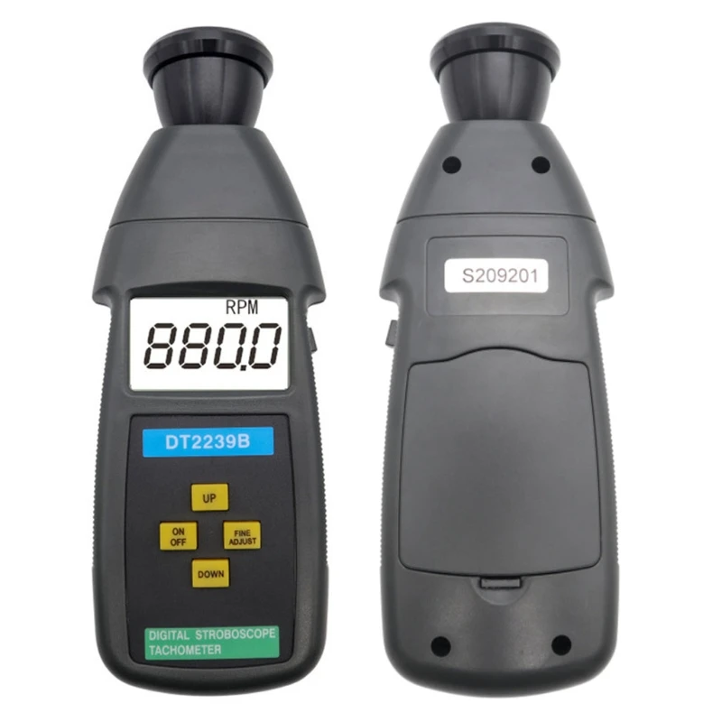 DT2239B Digital LCD Non-Contact Flash Stroboscope Tachometer Photoelectric Revolution Meter Speedometer Tester
DT2239B Digital LCD Non-Contact Flash Stroboscope Tachometer Photoelectric Revolution Meter Speedometer Tester