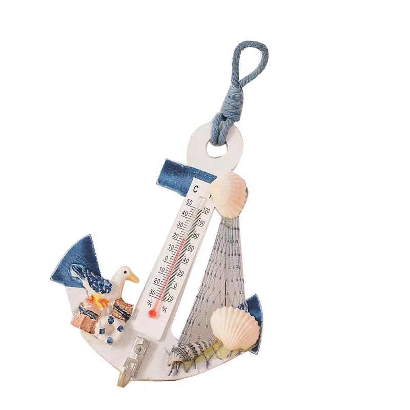 Creative Mediterranean Anchor Thermometer Wooden Handmade Decoration Bar Children's Room Home Decoration Hook 12 * 9.6cm
Creative Mediterranean Anchor Thermometer Wooden Handmade Decoration Bar Children's Room Home Decoration Hook 12 * 9.6cm