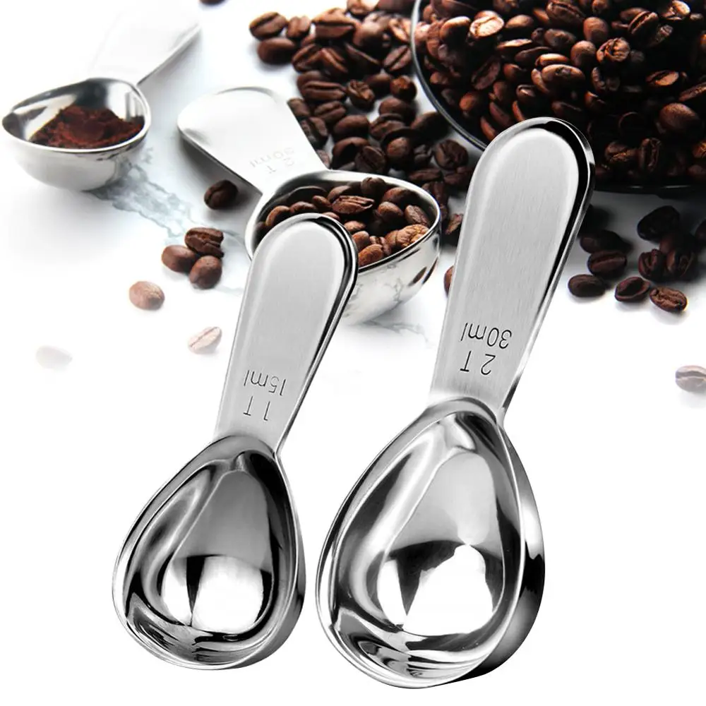 2pcs (15/30ml) Coffee Scoop Measuring Stainless Steel Short Handle Coffee Scoop for Baking Drinkware Kitchen tools
2pcs (15/30ml) Coffee Scoop Measuring Stainless Steel Short Handle Coffee Scoop for Baking Drinkware Kitchen tools