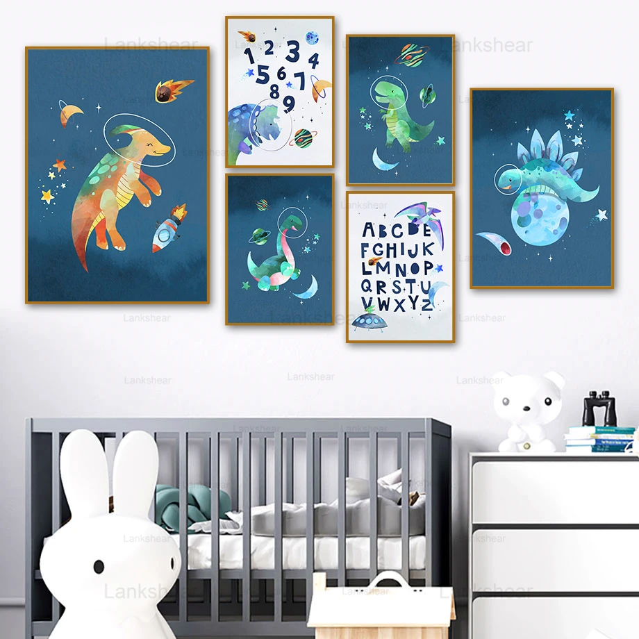 Nordic Canvas Painting Posters and Prints Color Dinosaur Earth Alphabet Space Wall Art Pictures Baby Kids Room Home Decoration
Nordic Canvas Painting Posters and Prints Color Dinosaur Earth Alphabet Space Wall Art Pictures Baby Kids Room Home Decoration