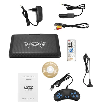HFES 9.8Inch Portable DVD Player USB FM Radio Receiver AV CD Speakers Game Player Mini TV Player with Games Joysticks-EU Plug
HFES 9.8Inch Portable DVD Player USB FM Radio Receiver AV CD Speakers Game Player Mini TV Player with Games Joysticks-EU Plug