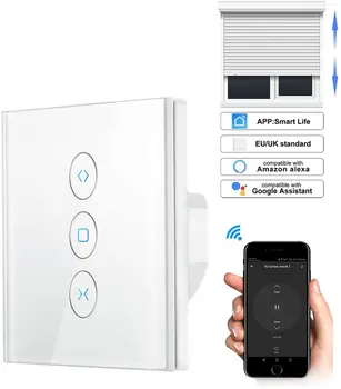 Smart WiFi Electrical Blinds Switch, Touch Curtain Switch Work with Alexa/Google Home APP Voice Control Timing Function
Smart WiFi Electrical Blinds Switch, Touch Curtain Switch Work with Alexa/Google Home APP Voice Control Timing Function