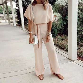 Elegant Work Office Lady Women Jumpsuit Spring Overalls Loose Solid Long Playsuit Lace Up Sashes Jumpsuit Summer Rompers M0403
Elegant Work Office Lady Women Jumpsuit Spring Overalls Loose Solid Long Playsuit Lace Up Sashes Jumpsuit Summer Rompers M0403