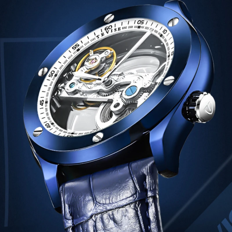 TEVISE Men's Watches Top Brand Luxury Skeleton Tourbillon Automatic Mechanical Watches Male Business Watch Relogio Masculino
TEVISE Men's Watches Top Brand Luxury Skeleton Tourbillon Automatic Mechanical Watches Male Business Watch Relogio Masculino